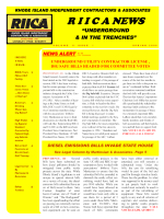 RIICA Newsletter - Spring 2009